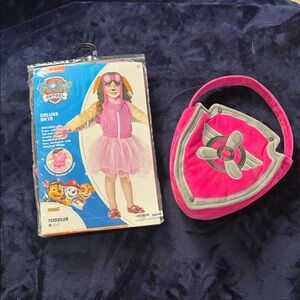Paw Patrol Skye Pink Plush Shield Purse and Costume Pack